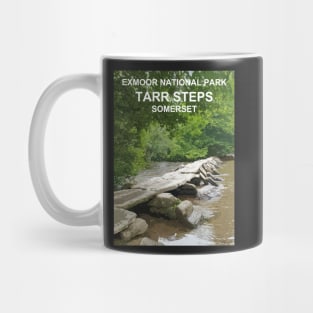 Exmoor Tarr Steps Somerset Travel location poster Mug